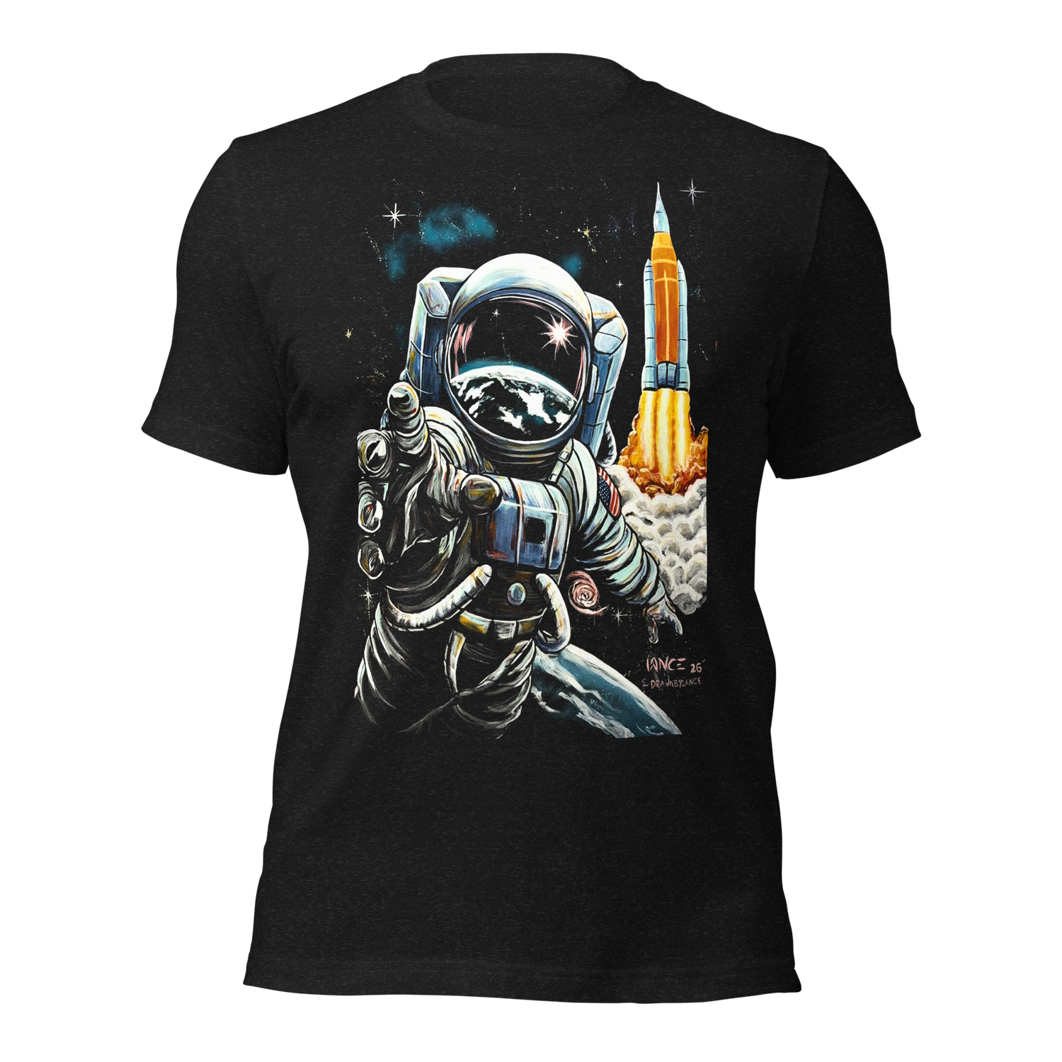 Drawn by Lance ASTRONAUT IN SPACE Premium Unisex T-Shirt
