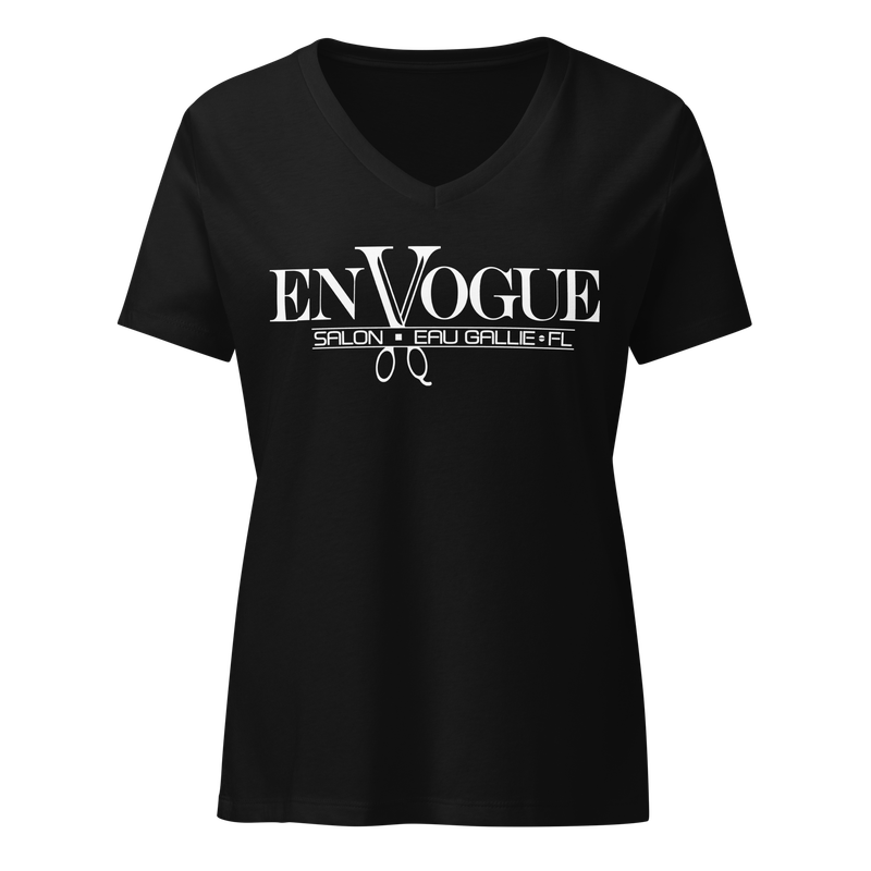 EN VOGUE SALON EGAD Women’s Relaxed V-Neck T-Shirt