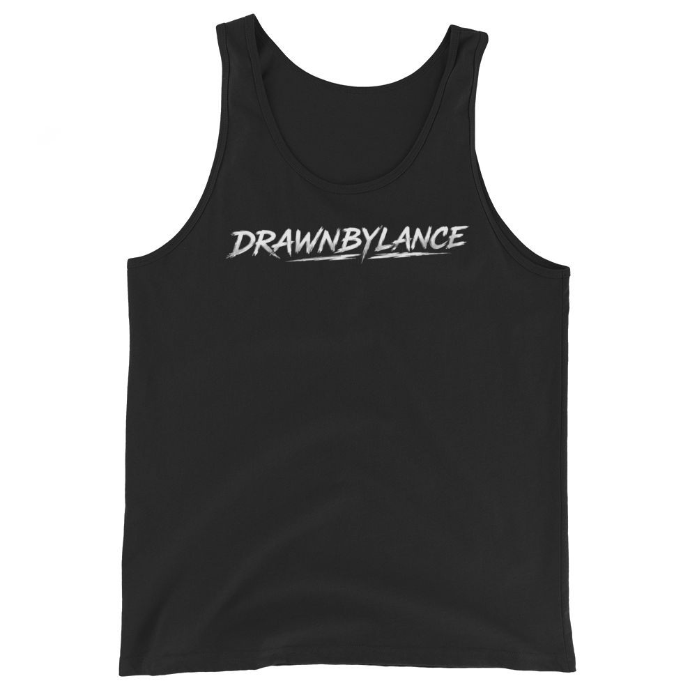 Drawn by Lance EAGLE US FLAG LOGO Premium Men's Tank Top