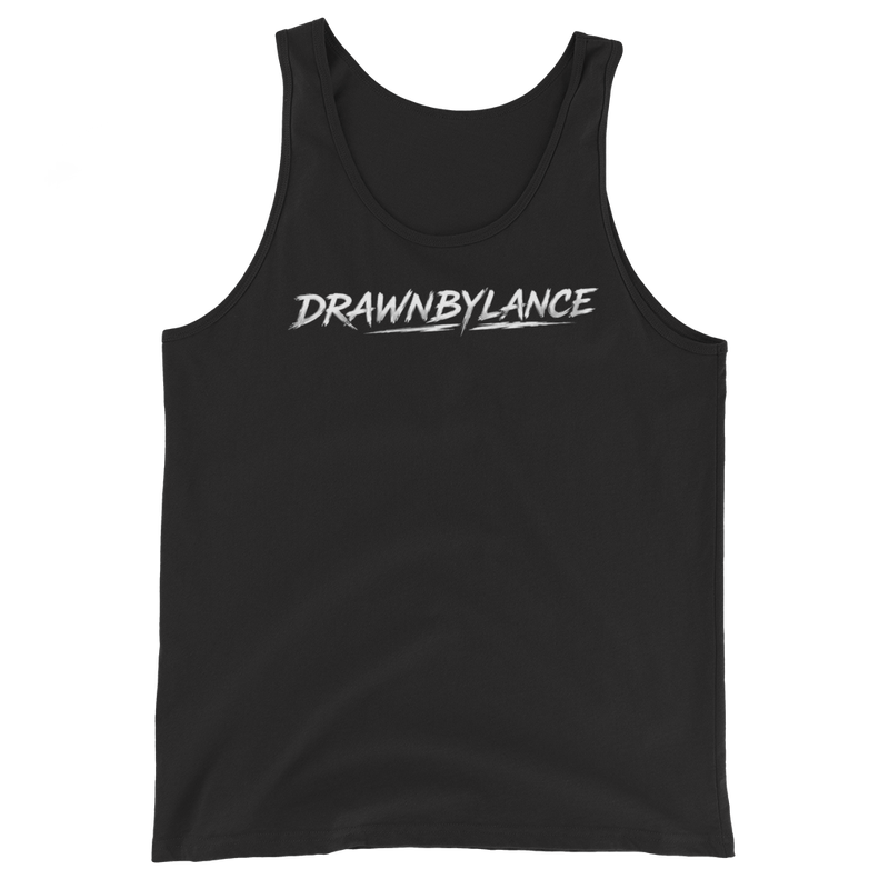 Drawn by Lance EAGLE US FLAG LOGO Premium Men's Tank Top