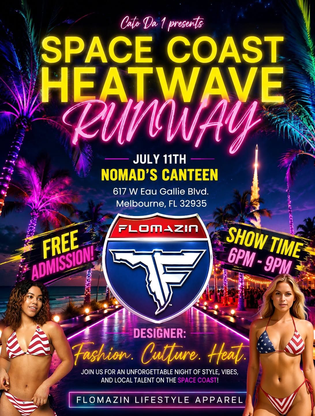 SATURDAY 7/11/2026 - Space Coast Heatwave Runway Fashion Show