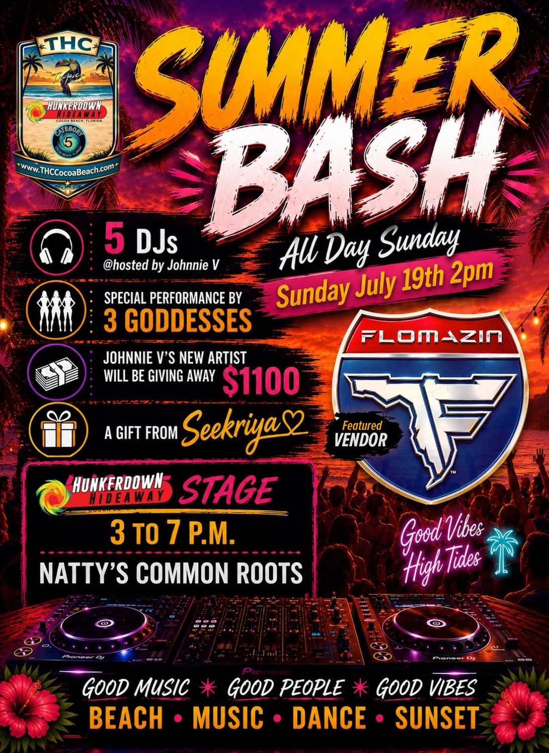 SUNDAY 7/19/2026 - Summer Bash - Category 5