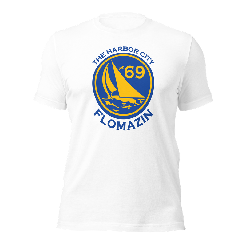 FLOMAZIN THE HARBOR CITY, MELBOURNE, FL 1969 Premium Unisex T-Shirt