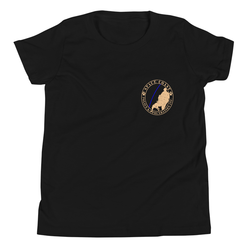 Space Coast Police K-9 Foundation Courage Under Fire Premium Youth Short Sleeve T-Shirt