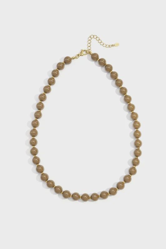 Ketting Acryl Peals Light Brown