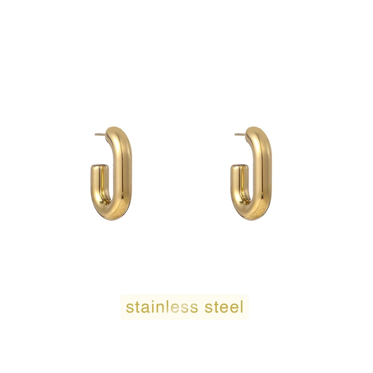 Oorbel Long Hollow Hoop 25mm - Gold
