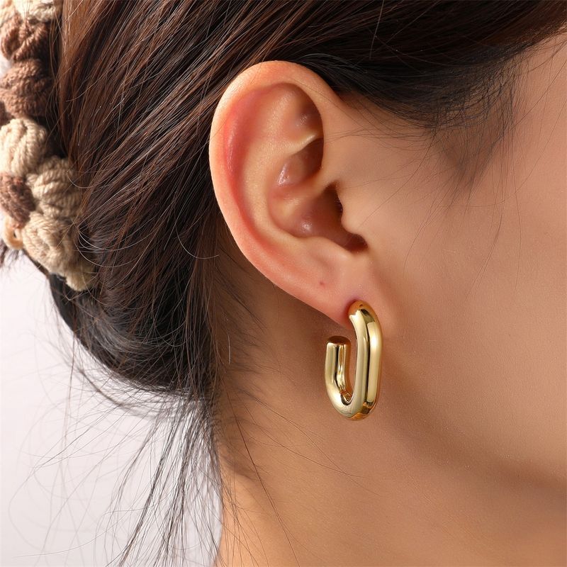 Oorbel Long Hollow Hoop 25mm - Gold