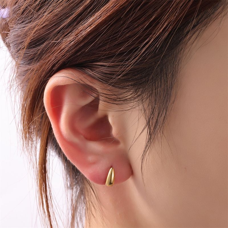 Oorbel Small Drop Stud Gold