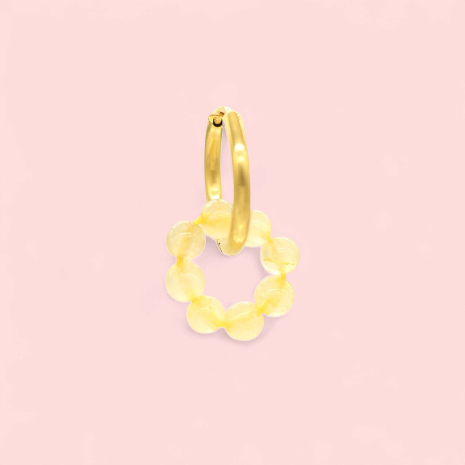 Citroen Gemstone Oorbel