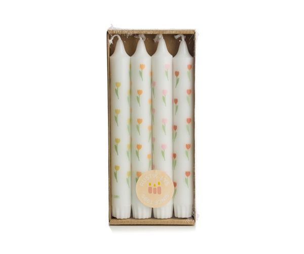 Dinerkaarsen Set Tulips