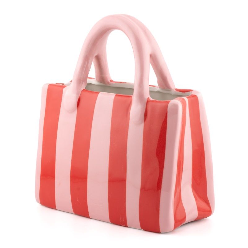 Vaas Tas gestreept - Roze