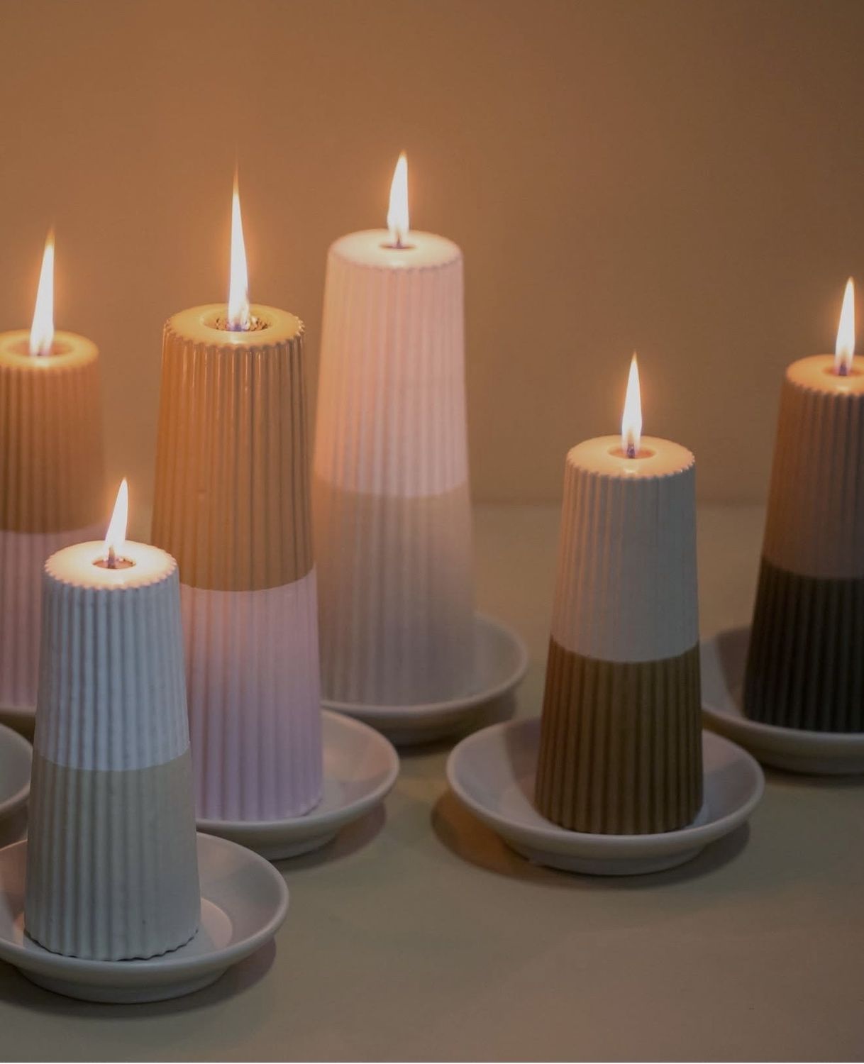 Outdoor Pilaar Kaars Large - Zand