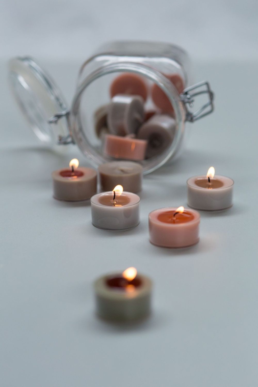 Weckpot 20 theelichtjes - Neutral