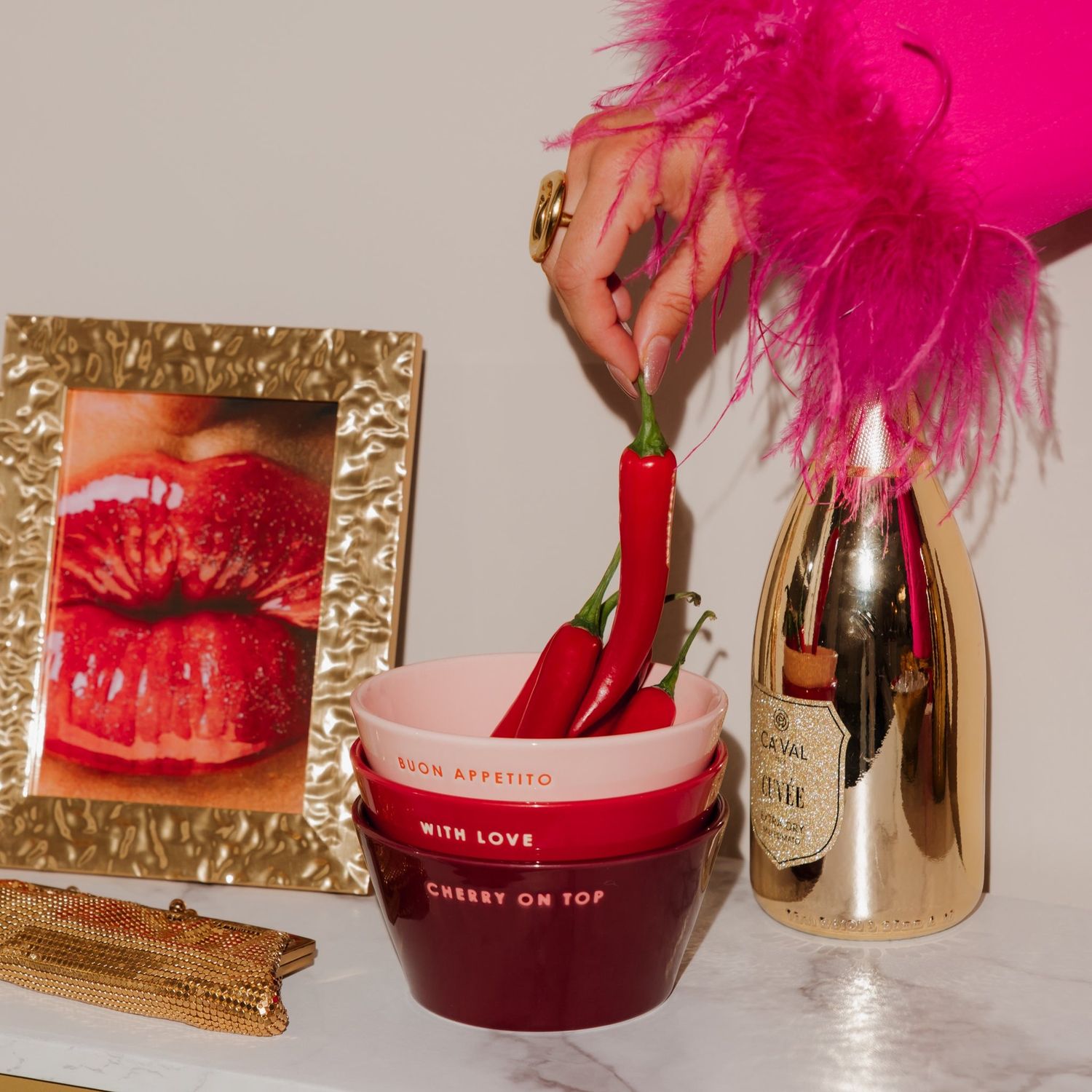 Bowl Ceramic BUON APPETITO - Pink