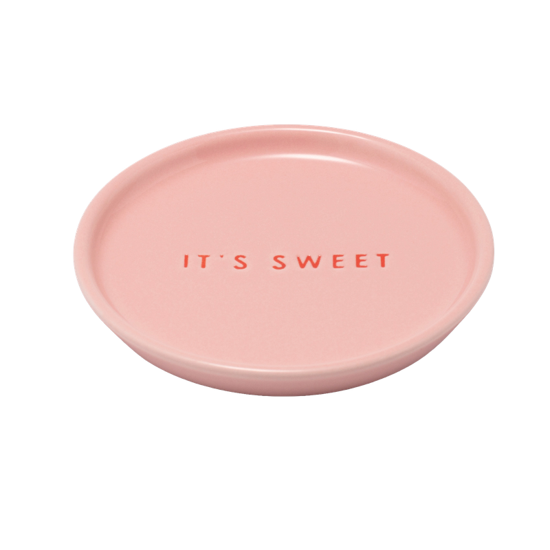 Petit Four Plate Ceramic IT'S SWEET - Pink