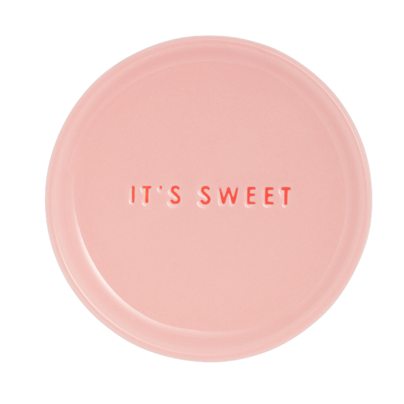 Petit Four Plate Ceramic IT'S SWEET - Pink