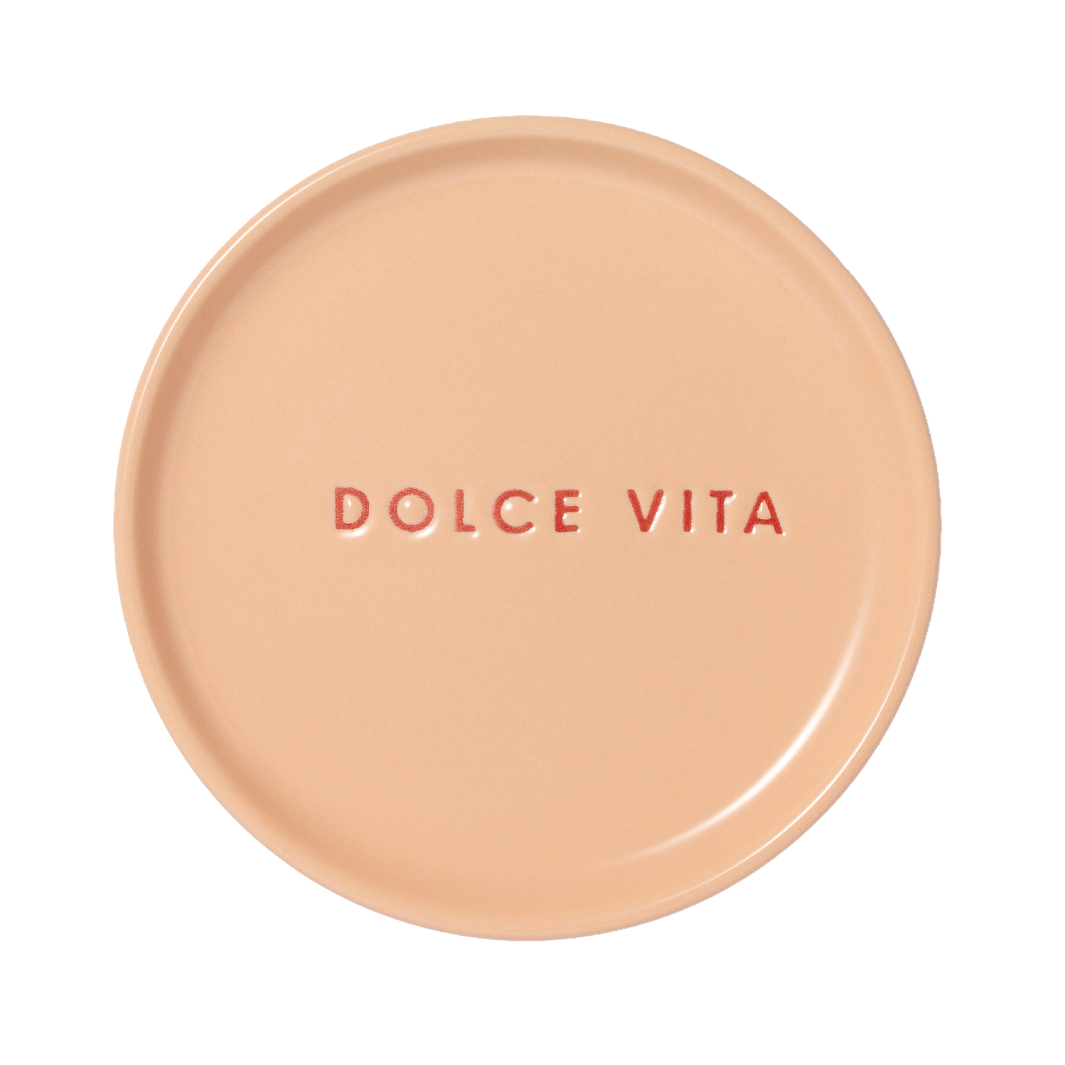 Petit Four Plate Ceramic DOLCE VITA - Salmon