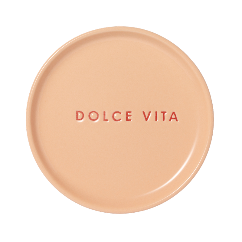 Petit Four Plate Ceramic DOLCE VITA - Salmon