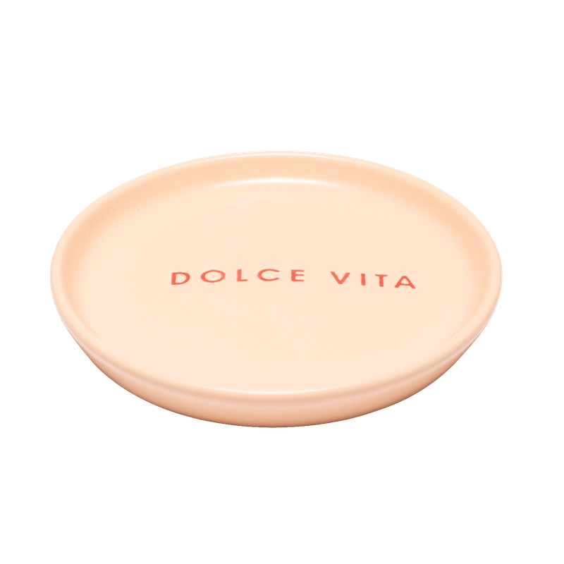 Petit Four Plate Ceramic DOLCE VITA - Salmon