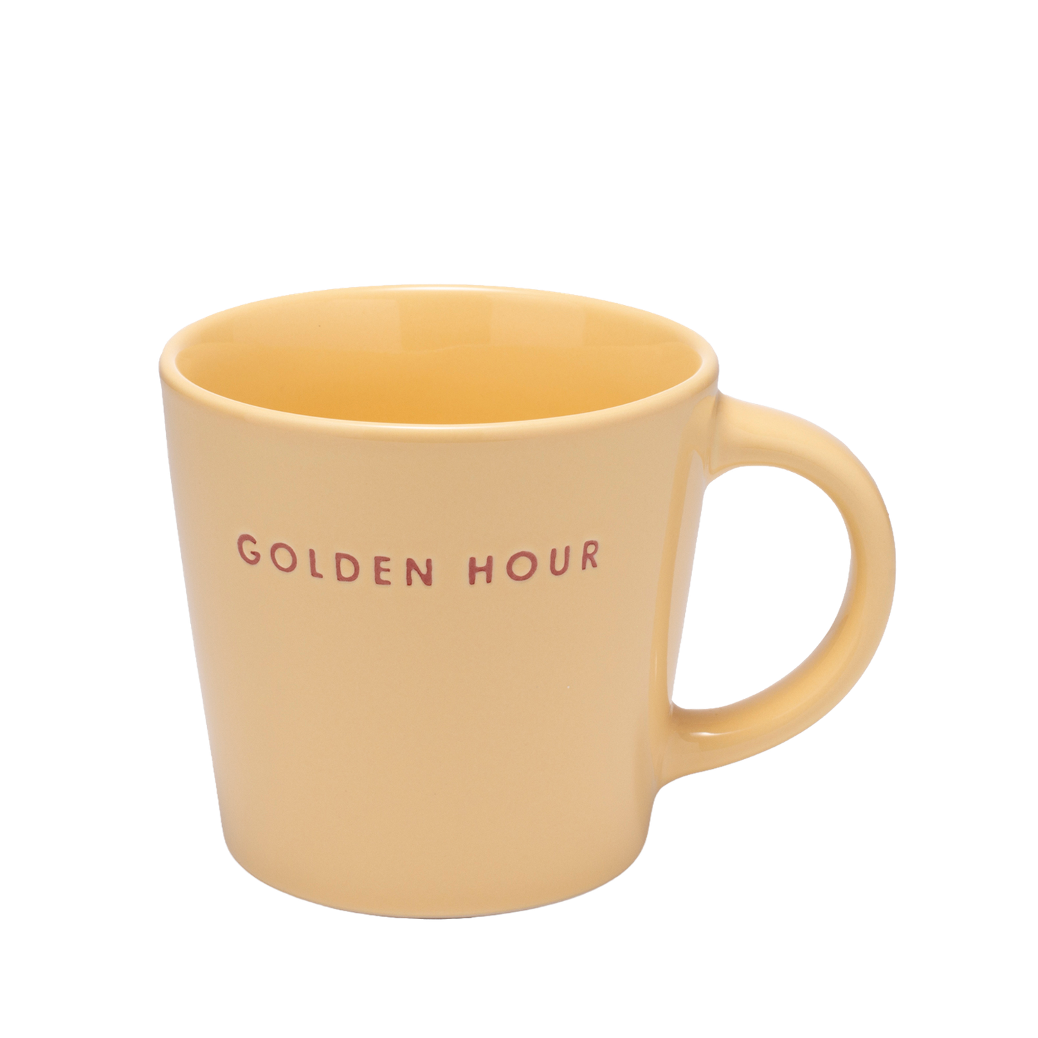 Cappuccino Cup Ceramic GOLDEN HOUR - Yellow 250ml
