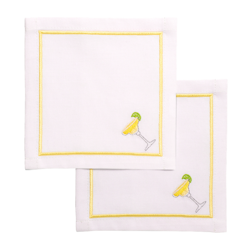 Cocktail Napkins Margarita White Cocktail Napkins Margarita White