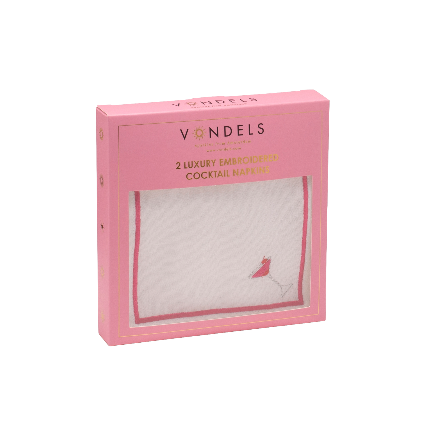 Cocktail Napkins Cosmopolitan White