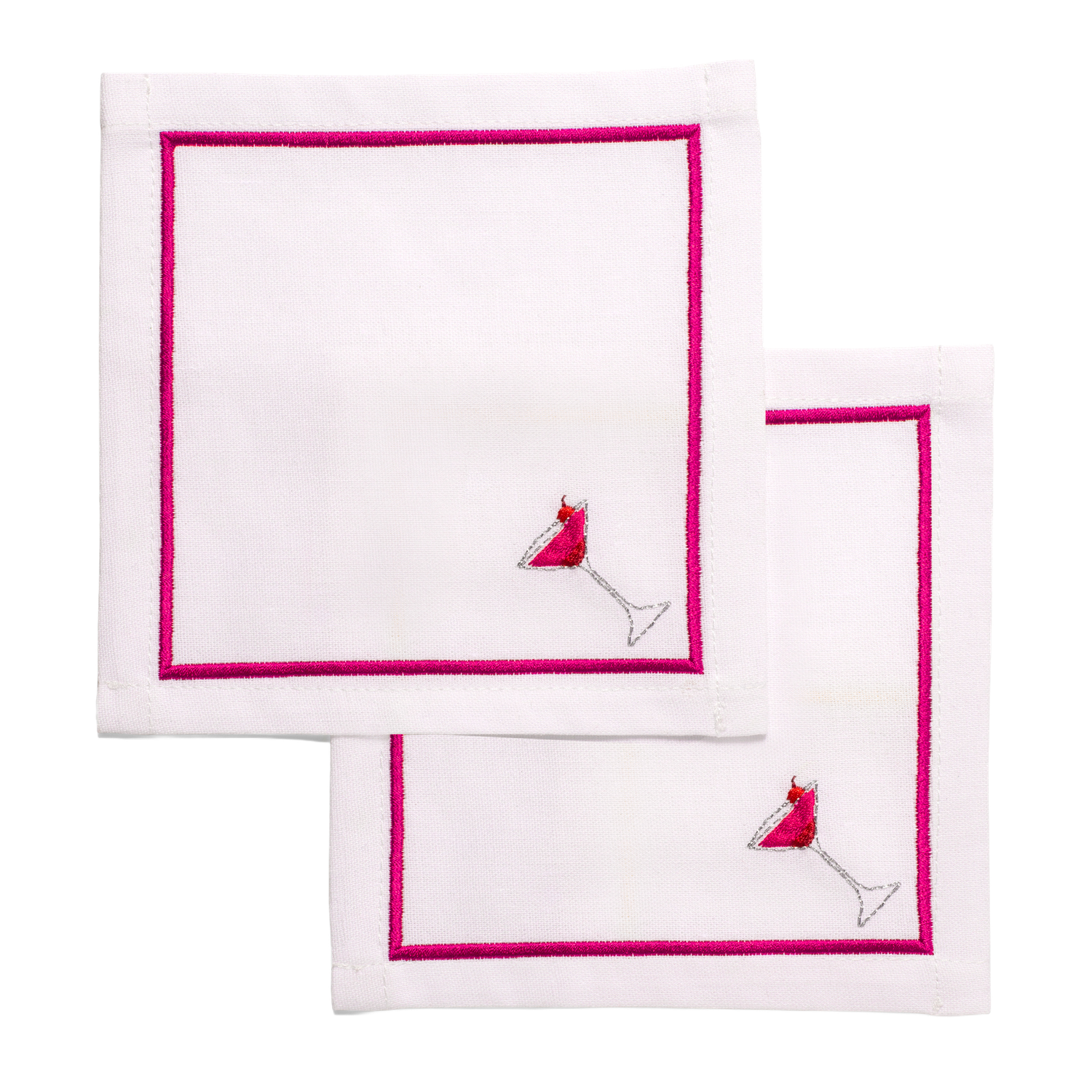 Cocktail Napkins Cosmopolitan White