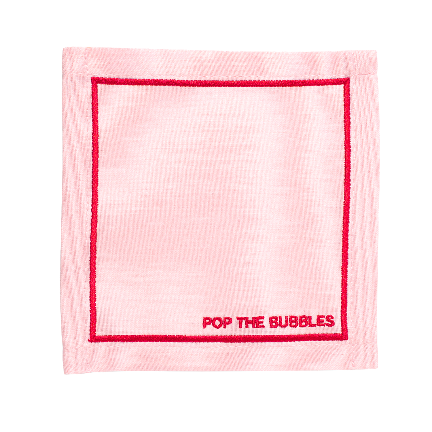 Cocktail Napkins Pop The Bubbles Pink
