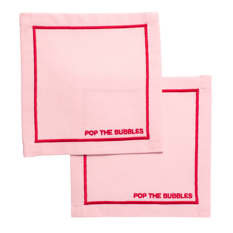 Cocktail Napkins Pop The Bubbles Pink Cocktail Napkins Pop The Bubbles Pink