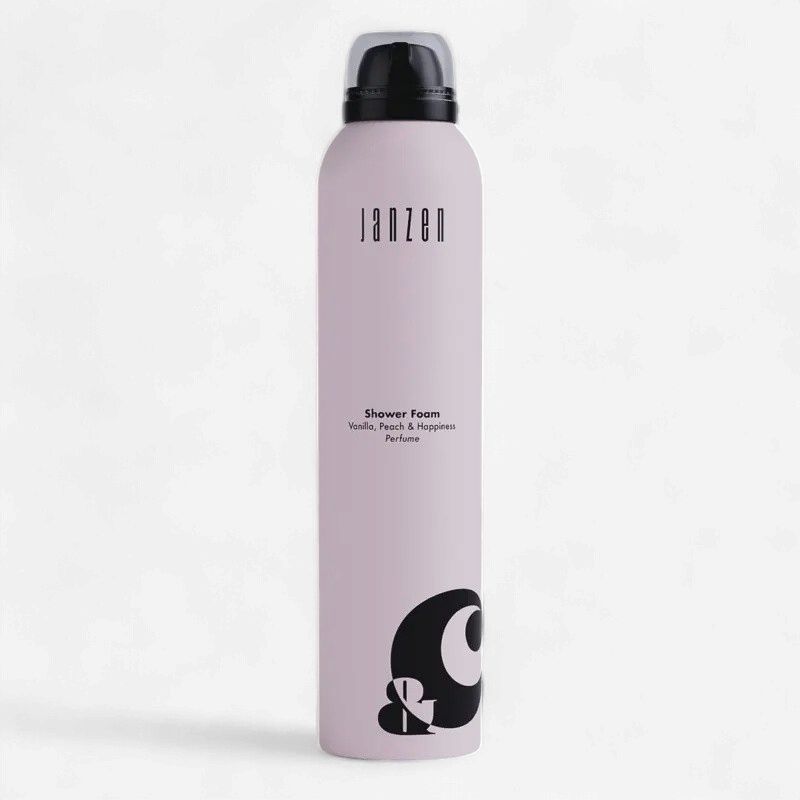 JANZEN Showerfoam - &amp;C Vanilla, Peach &amp; Happiness