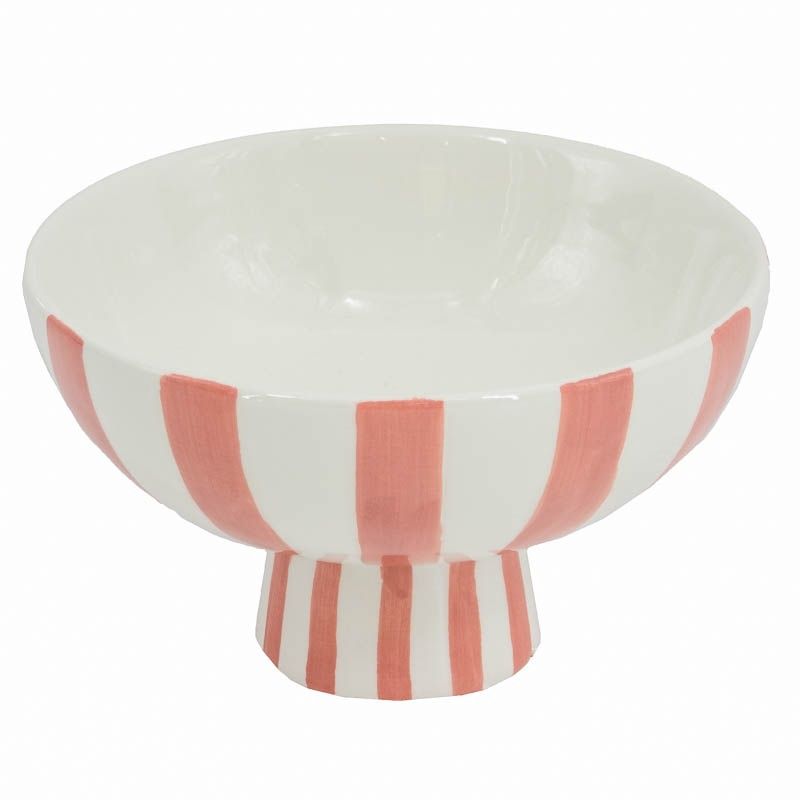 Aardewerk Plateau Stripe Peach