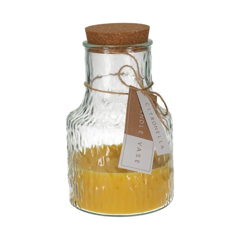 Kaars Vaas Citronella - Yellow