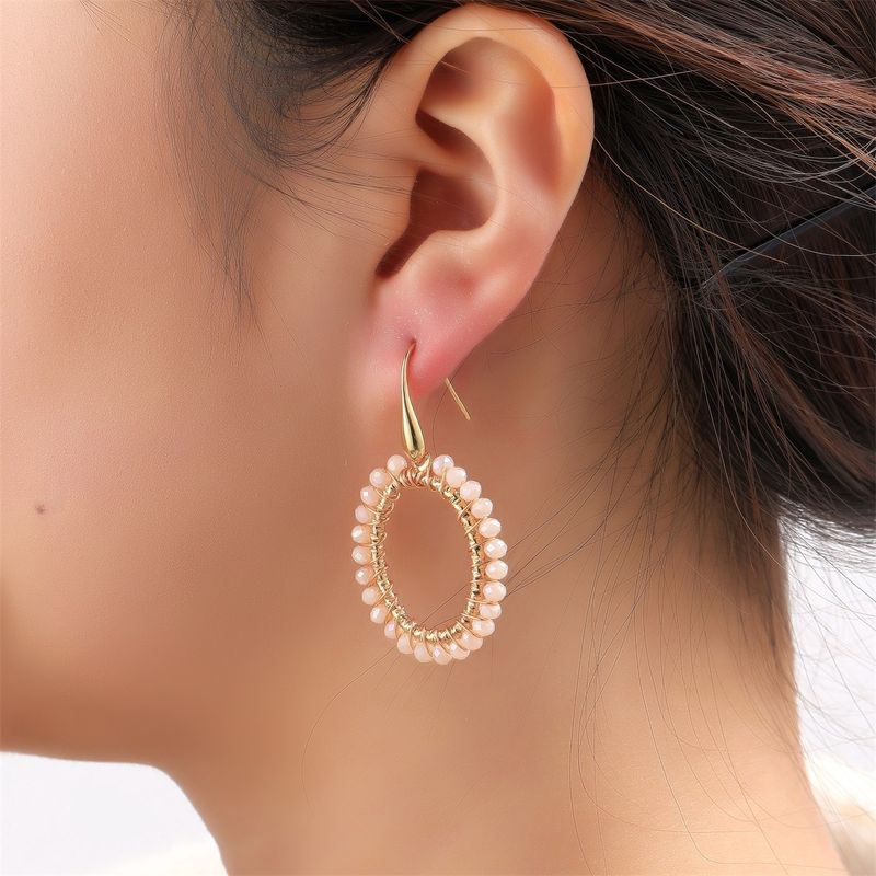 Oval Dangle - Porcelain