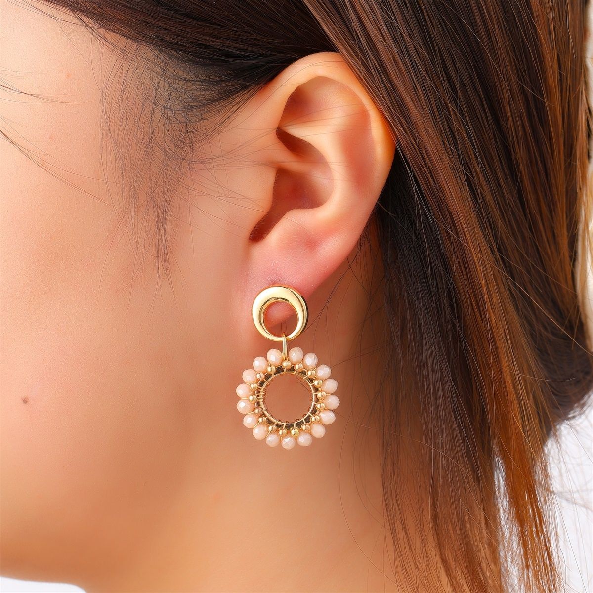 2 Rounds Stud - Porcelain