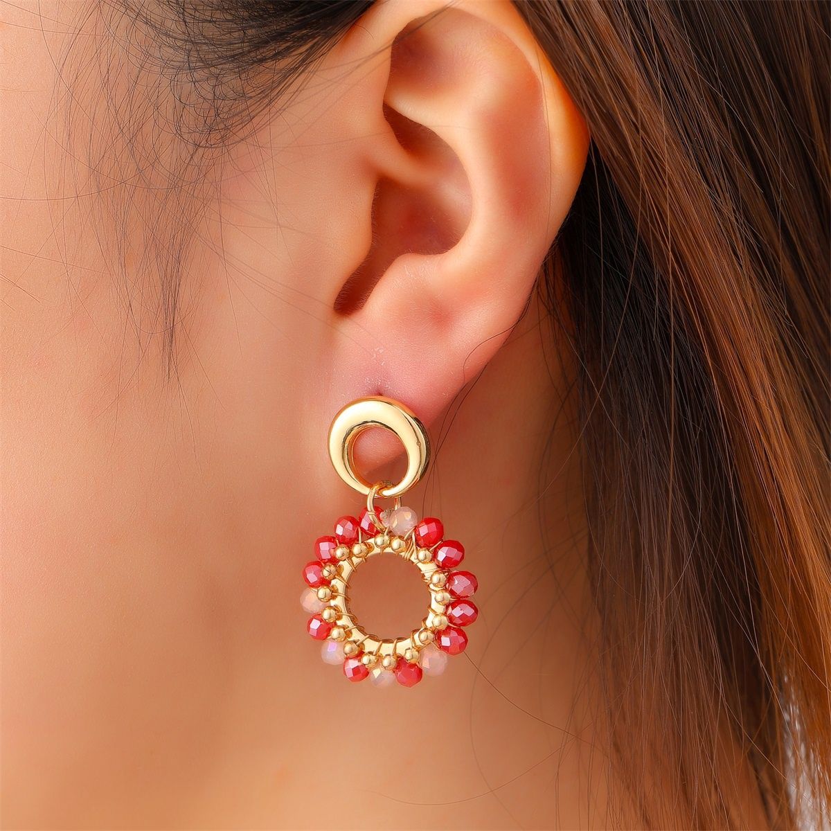 2 Rounds Stud - Tomato