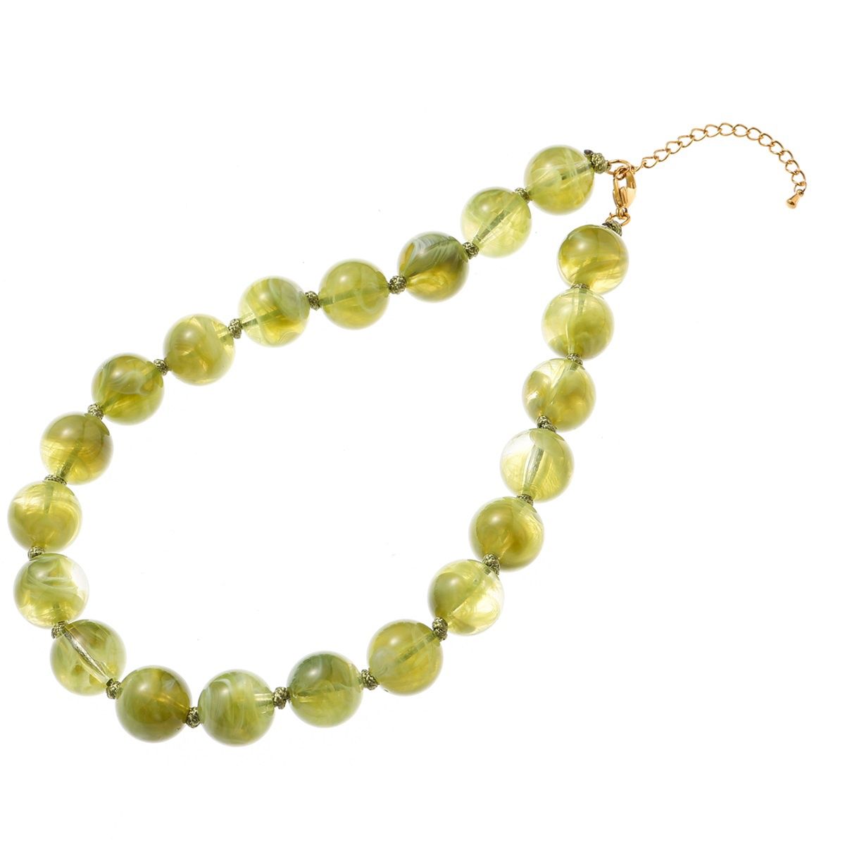 Big Stones Necklace - Summer Olive