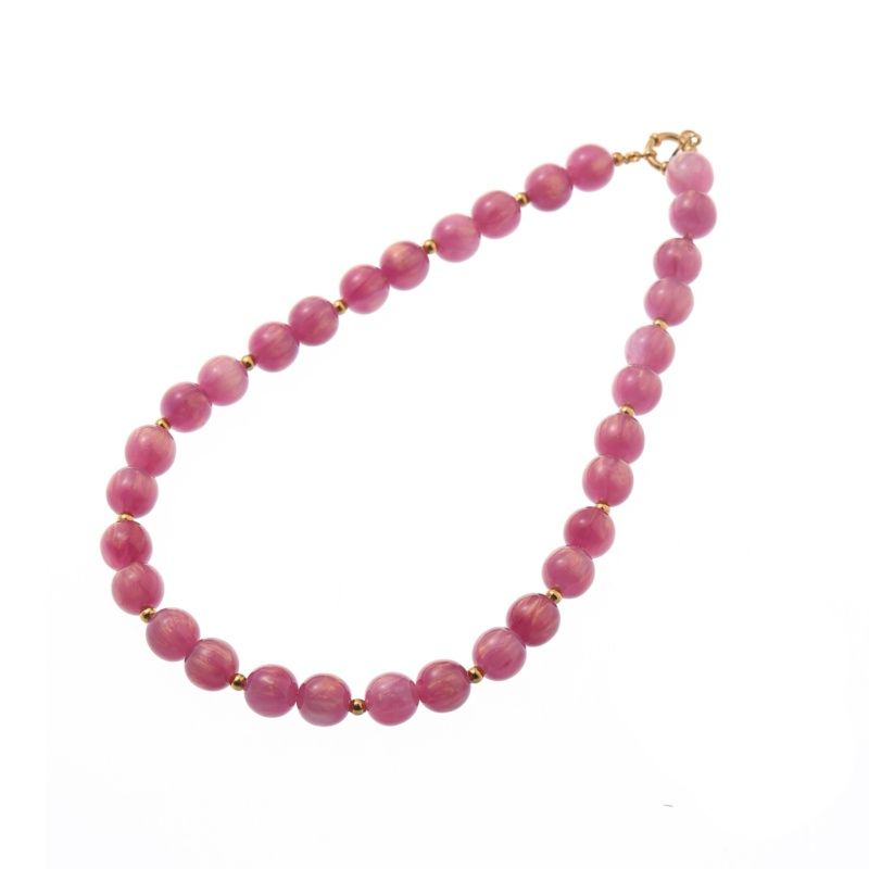 Glamour Stones Necklace - Raspberry