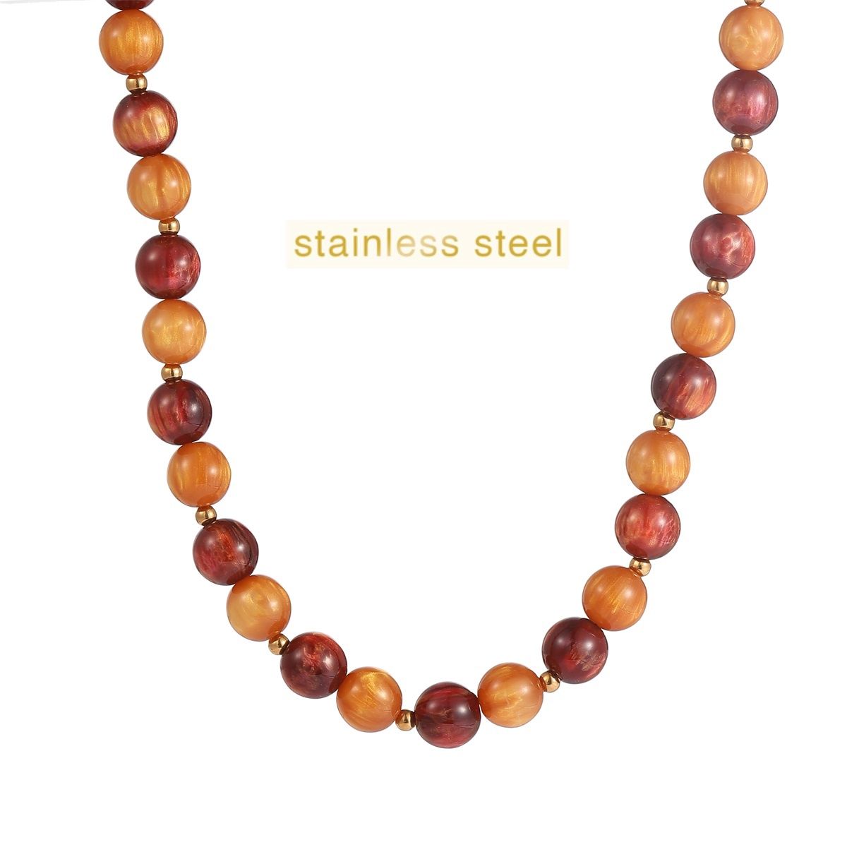 Glamour Stones Necklace - Honey