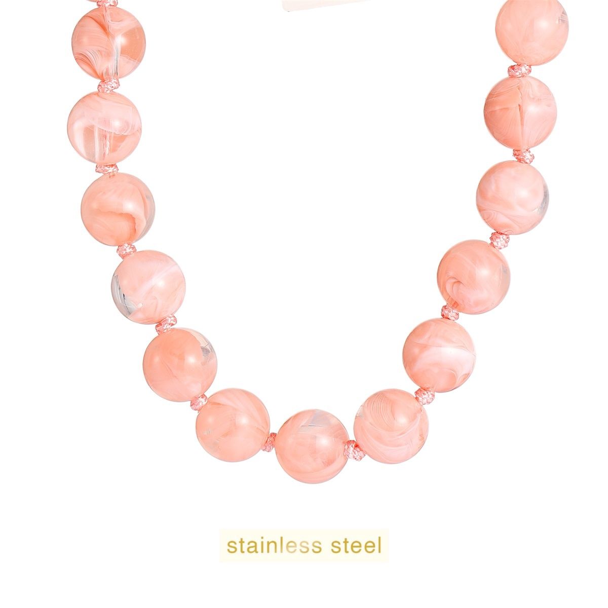 Big Stones Necklace - Pink