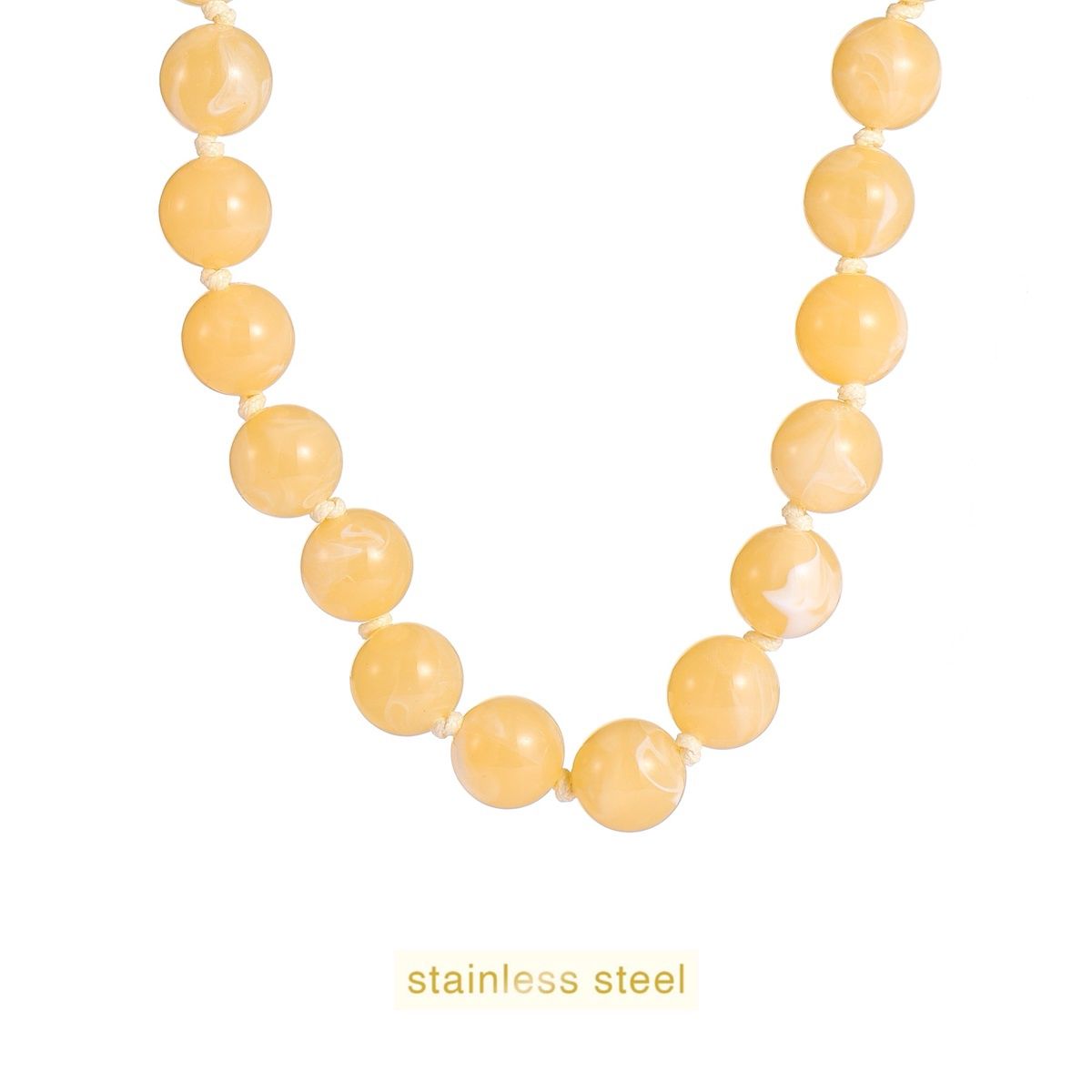 Big Stones Necklace - Cream