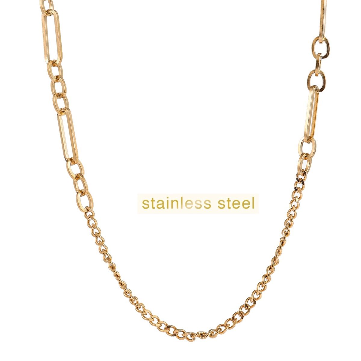 Chunky Long Necklace - Gold