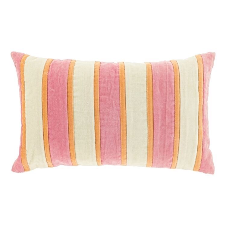 Kussen Riga - Roze / Orange / Beige