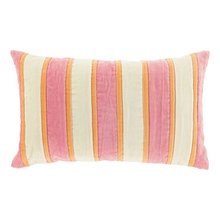 Kussen Riga - Roze / Orange / Beige Kussen Riga - Roze / Orange / Beige