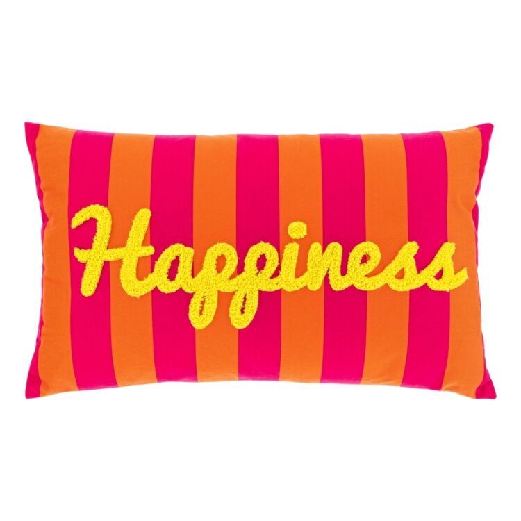 Kussen Aruba Happiness - Roze / Oranje / Geel