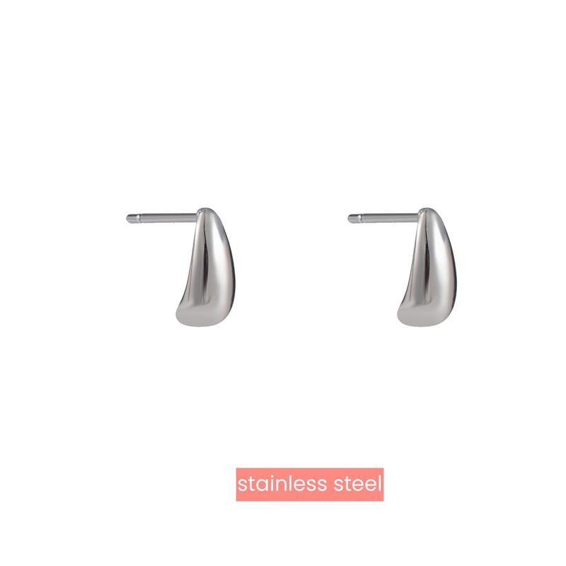 Small Drop Stud - Silver