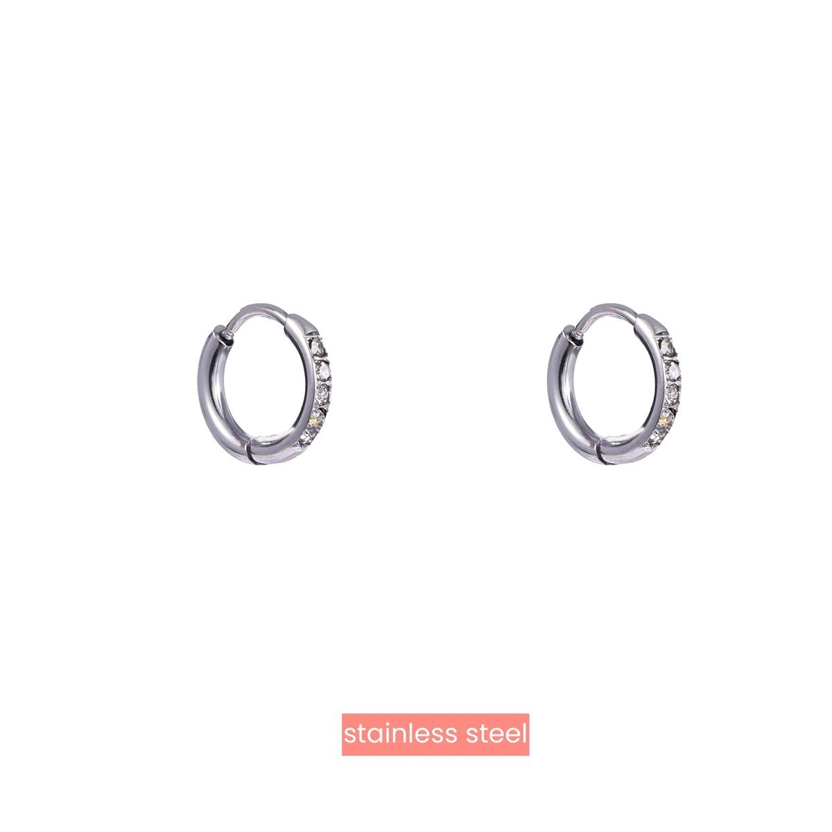 Sparkle Hoop - 10mm Silver