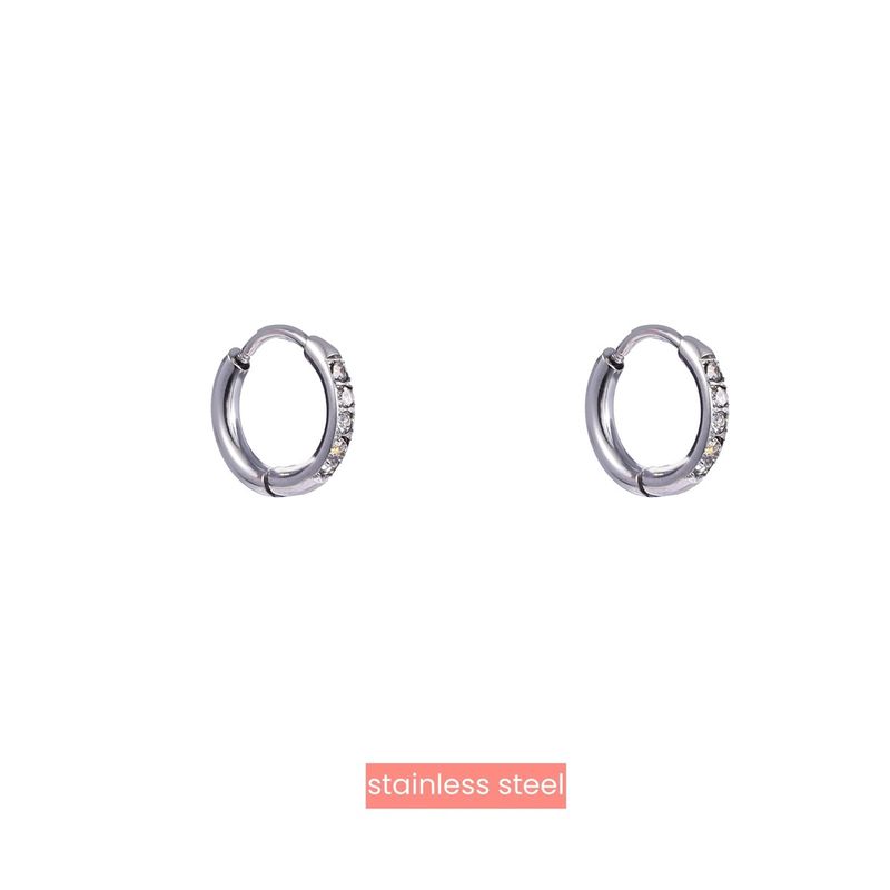 Sparkle Hoop - 10mm Silver