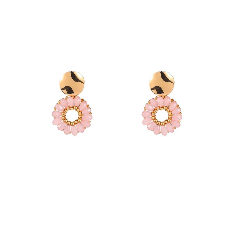 Round Stud Dangle - Summer Plum