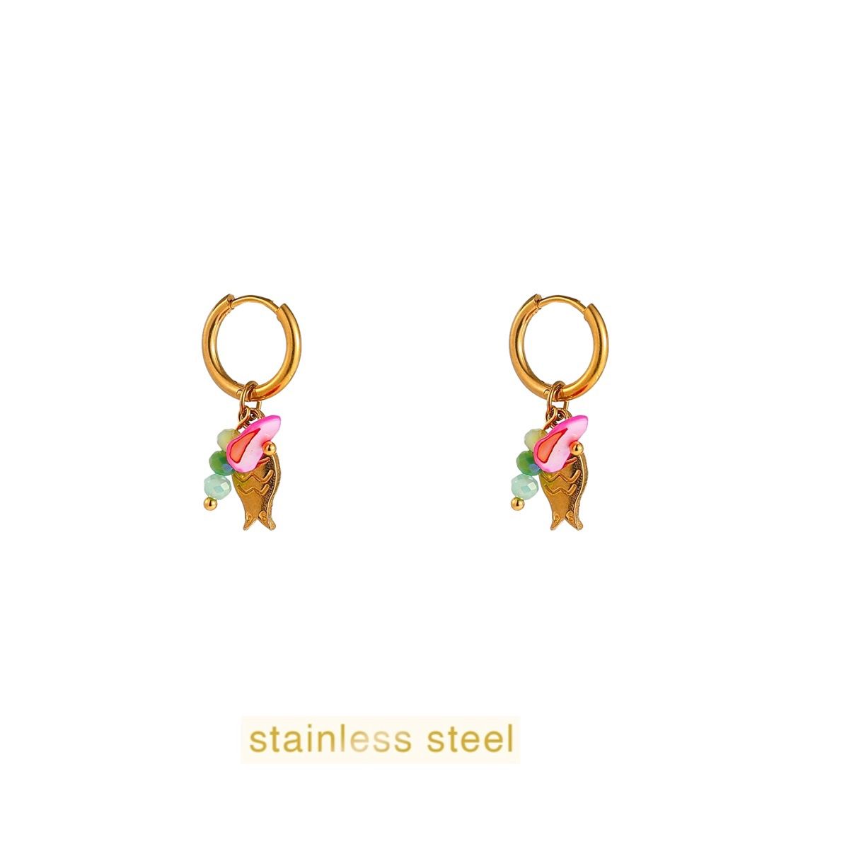 SummerSmall Fish Hoop - Gold