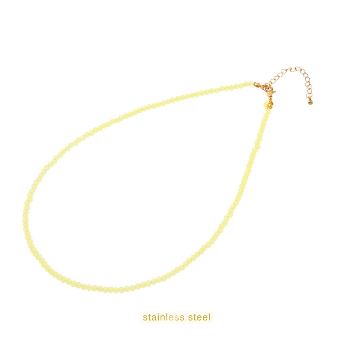 Beads Necklace - Lemon